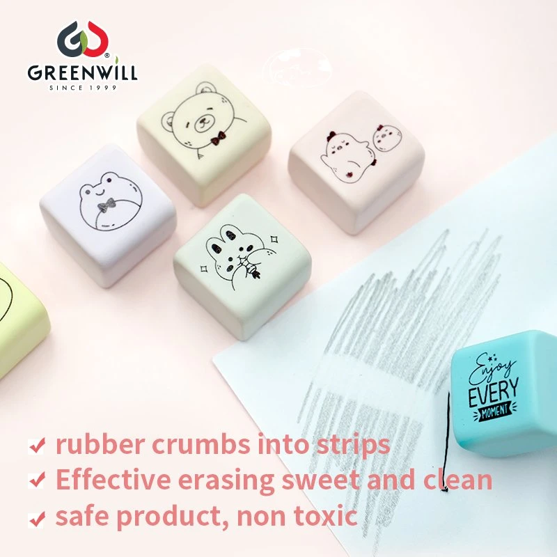 Portable Six Packs Gift Eraser Kawaii Eco-Friendly Milk Candy Rubber: une délicieuse et durable friandise de papeterie ! (GW59-1)