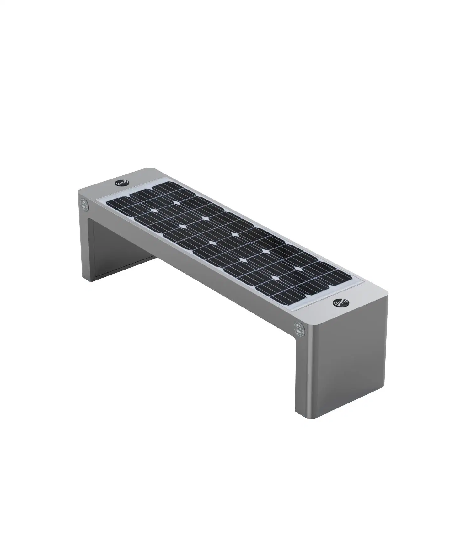 Énergie solaire tables bancs de parc extérieur Smart Charging téléphone Meubles de rue pour la communauté de jardin