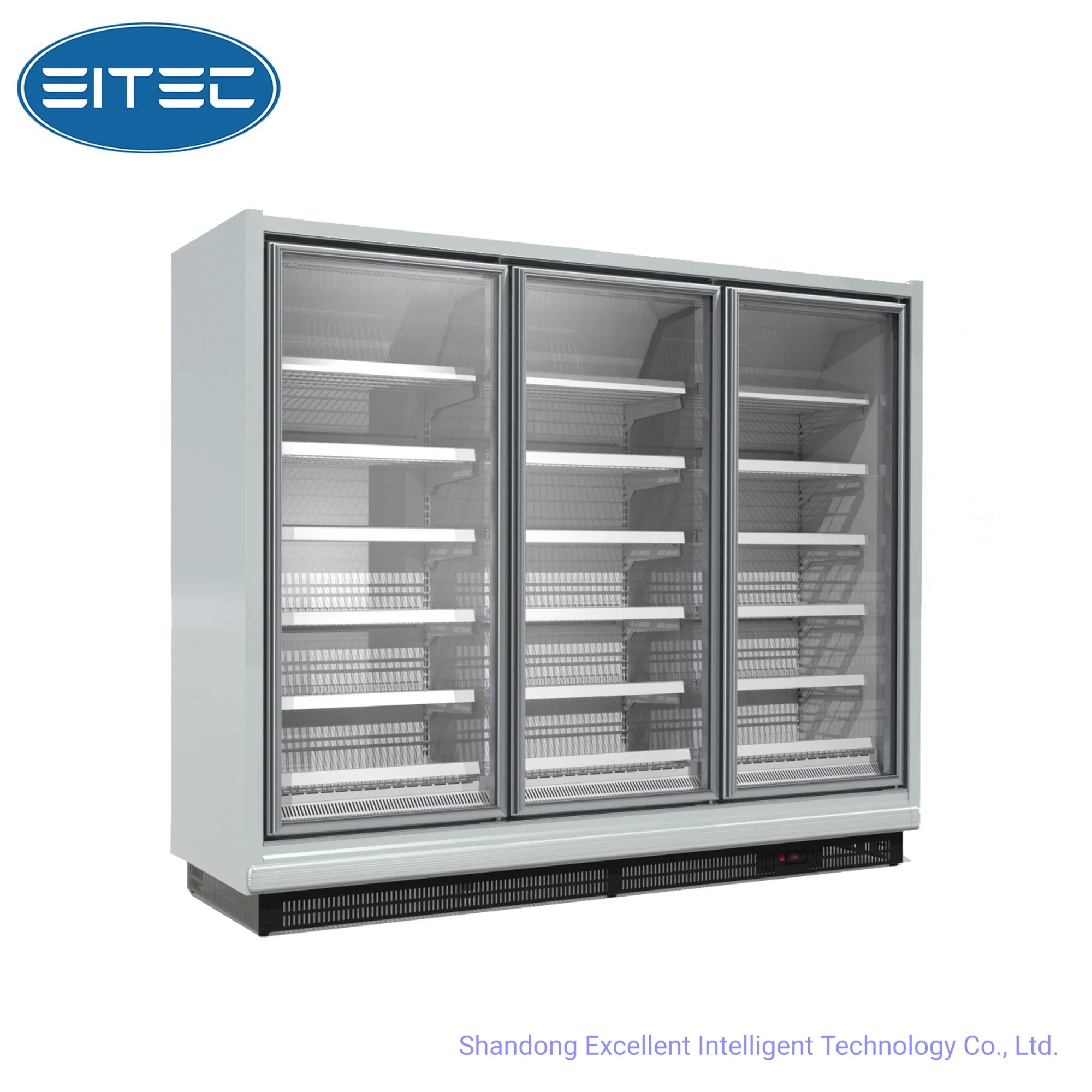 115V/220V/380V/400V Efficient Preserved Capacity Glass Door Refrigerator Supermarket Fruit Display Freezers Refrigerator