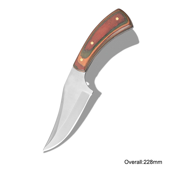 Couteau Fixed-Blade Hot-Selling et populaires avec Handlefixed-Blade couteau en bois