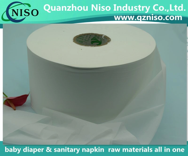 Strong Absorbency Tissue Paper for Diaper/Sanitary Napkin/Under Pad (LSWSZ8578)