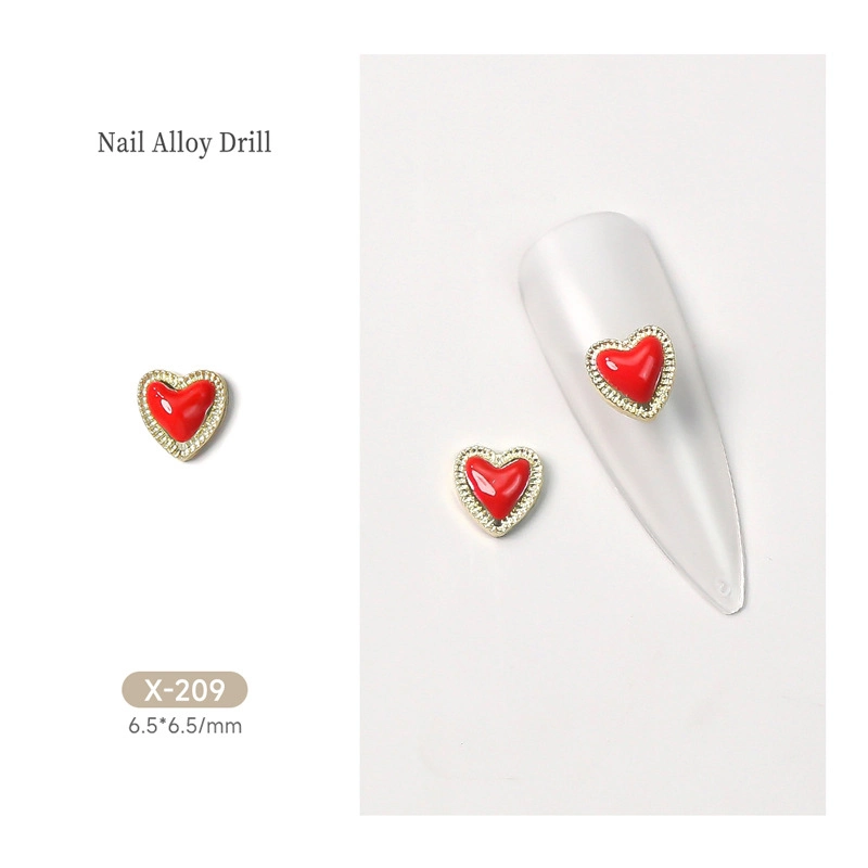 DIY Diamond Pearl Heart-Shaped Girl Style Pendant Nail Decoration