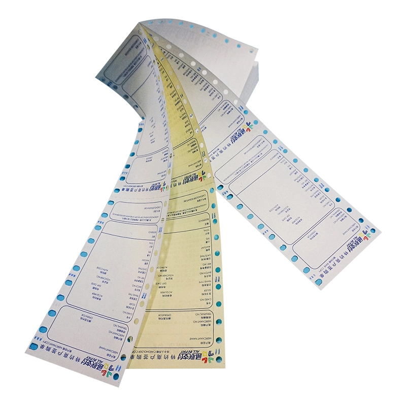 Formulario de alta calidad equipo NCR Polo Mailer rollo papel autocopiativo 75x70mm 2 telas de NCR Rollo de papel