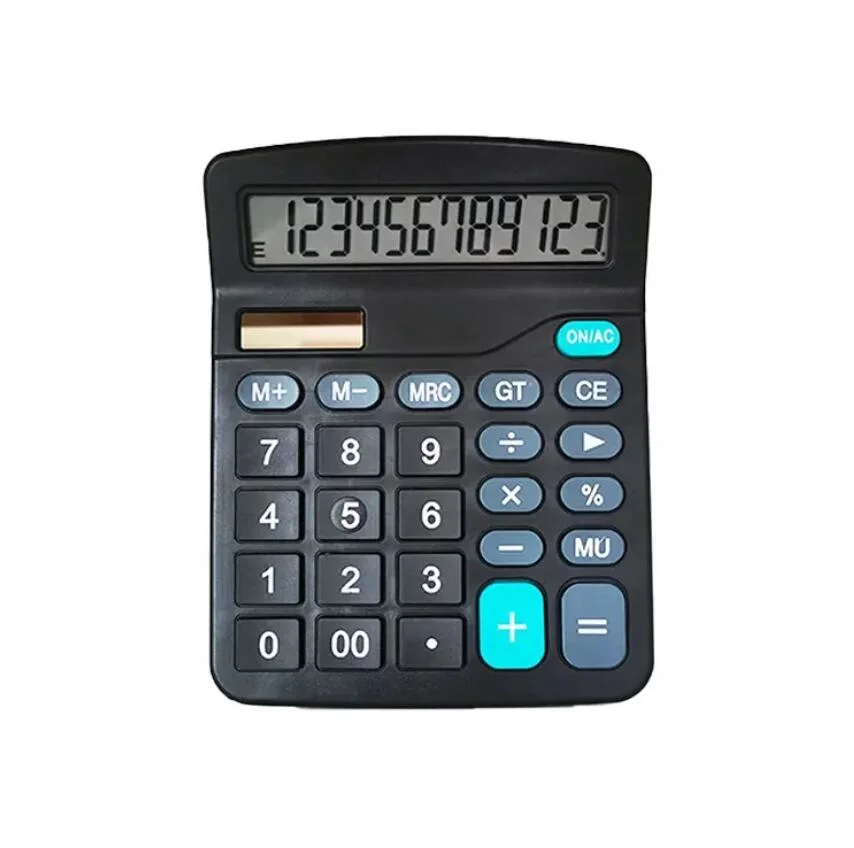 Promotion 12 Digits Solar Calculator, Solar, Batteries