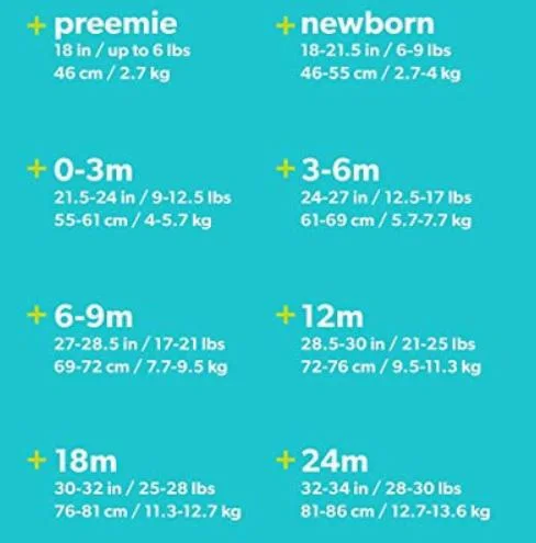 ملابس Baby Small Size BCI من القطن ذو قطعة واحدة