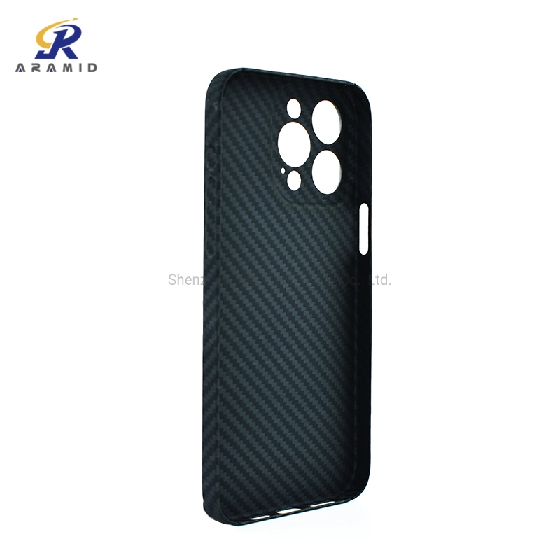 Unique Camera Metal Ring Full Protection Design Aramid Carbon Fiber Phone Case for iPhone 14