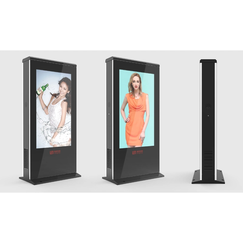 65 Inch Mupi Double Side Digital Advertising Screen Touch Screen Kiosk Outdoor LCD Totem Digital Signage