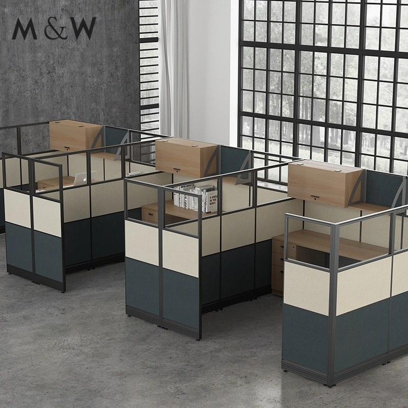 Wholesale/Supplier Table Room Wooden Cubicle Desk Partitions Modular Modern Cubicles 8 Person Workstation Office Furniture