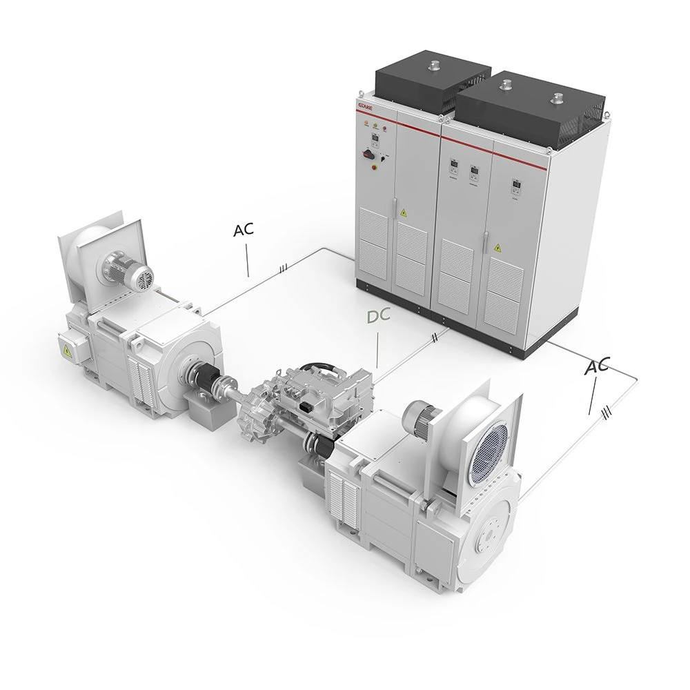 DC/DC and DC/AC Integrated Electric System for Motor Dynamometer with Motor up to 25000 Rpm