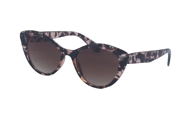 Mujer′ S plástico pequeño Vintage inspirado Slim Gato Eye Marco Gafas de sol