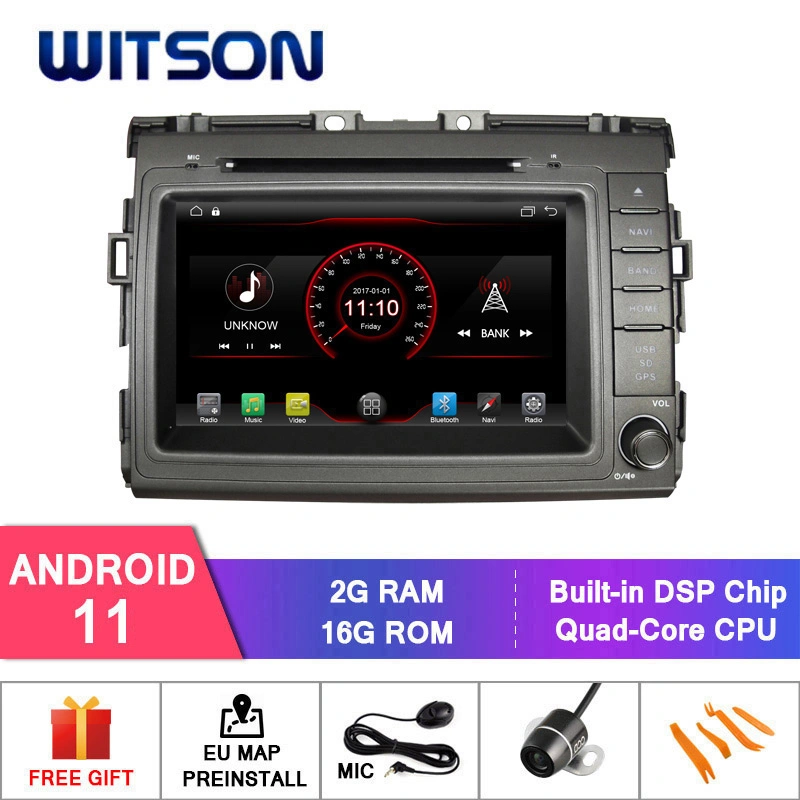 Witson Quad-Core Android 11 coche reproductor de DVD para Toyota estima 2G 16GB de RAM ROM
