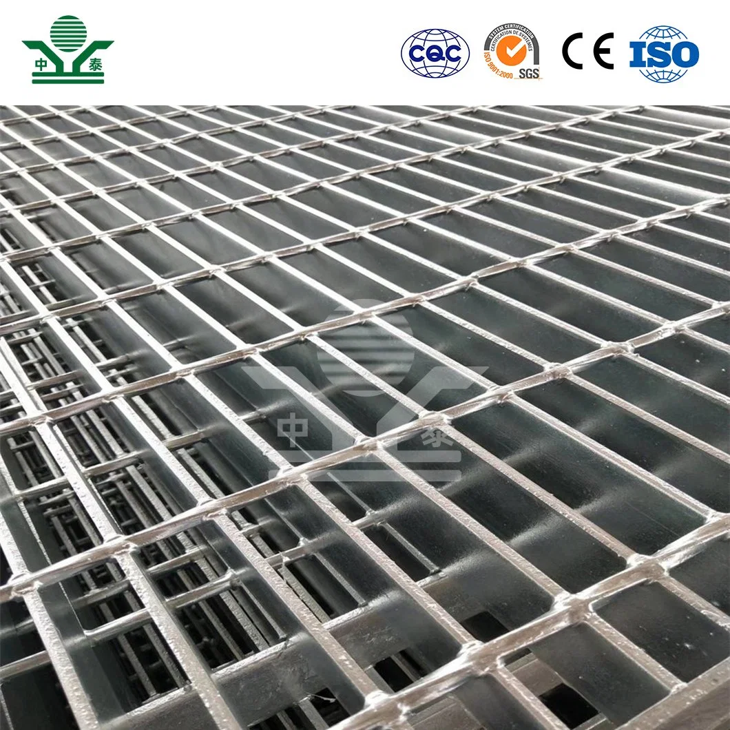 Zhongtai Linear Grated Drain China Manufacturers Steel Walkway Grating 1 - 1/2 Inch X 1/8 Inch Paint Plain Steel Grating