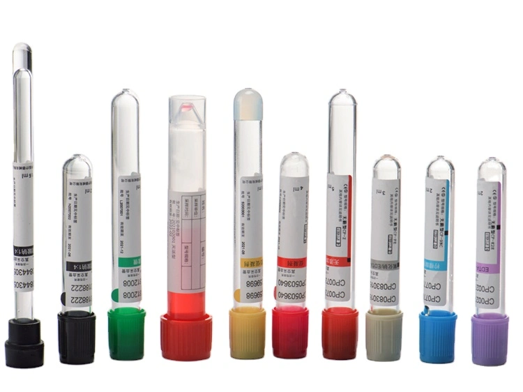 Medical Disposable Purple Cap Vacuum Blood Collection Pet Glass EDTA K2 K3 Tube with CE&ISO