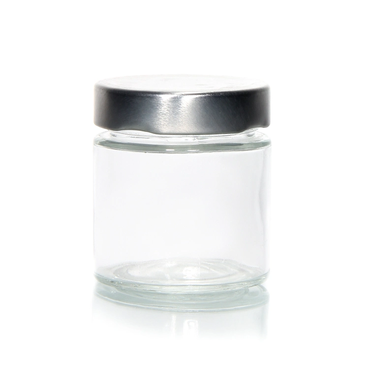 25ml-500ml Round Shape Glass Jar for Honey Jam Jelly with Metal Lid