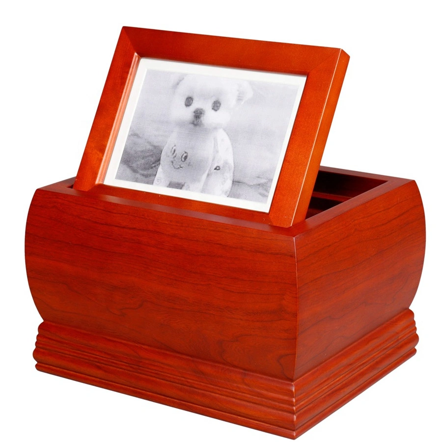 Customized Large Wooden Pet Casket and Urns for Dog Cat Ashes Pet Home / Good Quality / Warm / Loving Home