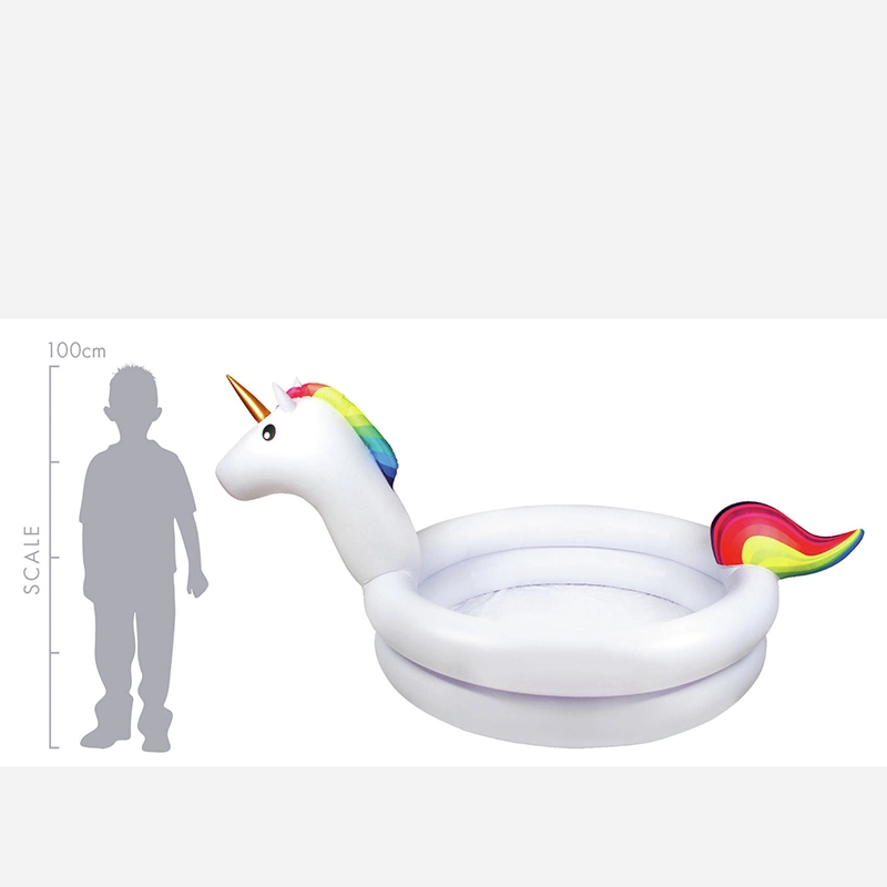 3D PVC Children Inflatable Unicorn Paddling Pool for Kids