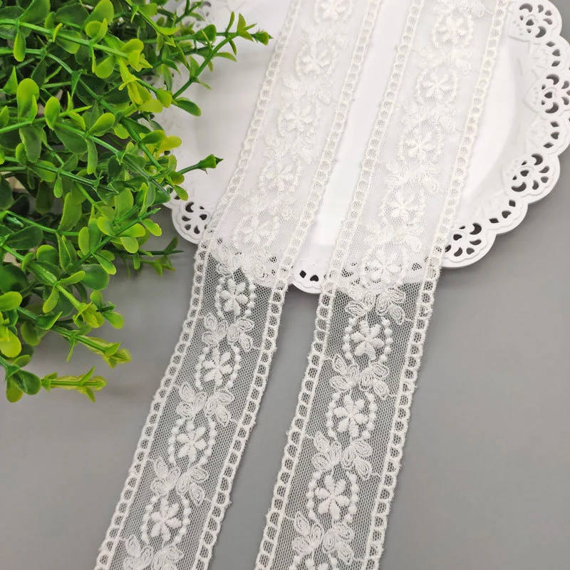 White Lace Gown Styles Embroidered Lace