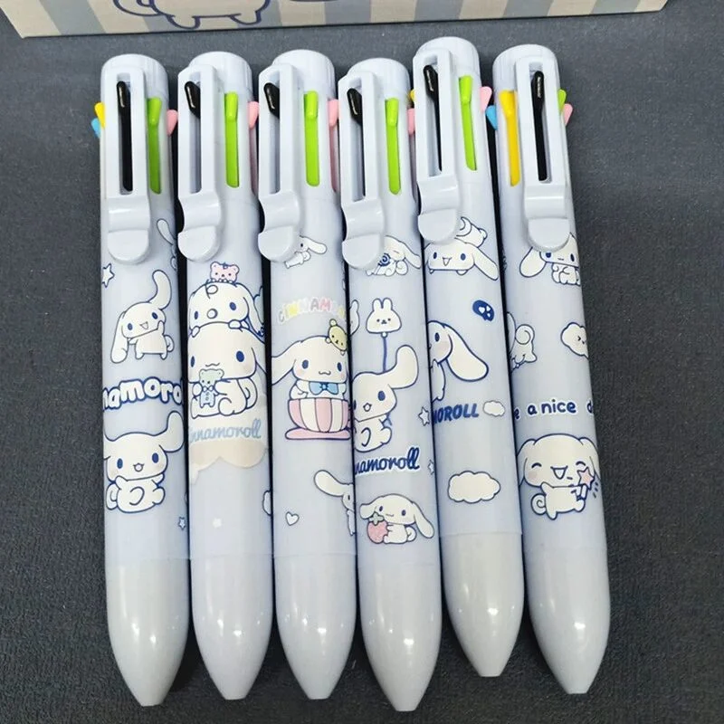 Ruunjoy Sanrio Roller Ball Pen Stationery Anime Cinnamoroll My Melody Hello Kitty Black 0.5mm Kids School Students Girl Birthday Gift