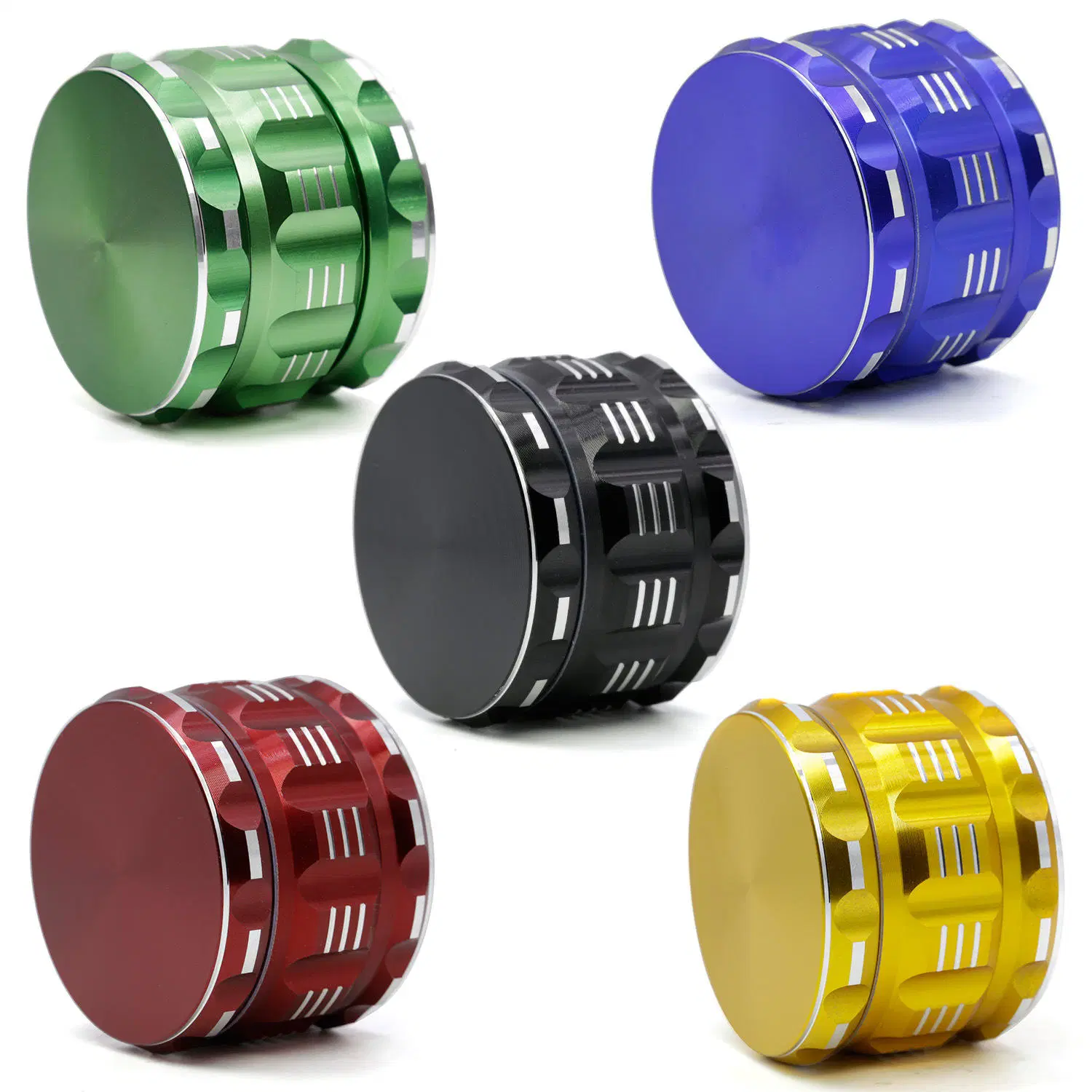 Hot Sale Fashion Sound Designer 2.5 Inches Aluminum Herb Grinder Tobacco Grinder Support Custom Smoking Accessories