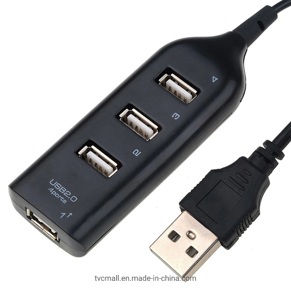 4-Ports USB 2.0/1.1 Splitter USB Hub Supports Charging 480Mbps High Speed Data Transfer Rate