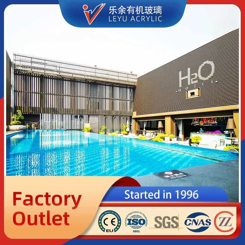 100% Pure Lucite Material Acrylic Swimming Pool Panel, Acrylic Swimming Pool Products#