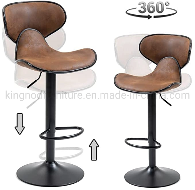 Wholesale/Supplier Modern PU Leather Seat Low Back Swivel Adjustable Bar Chair Stool