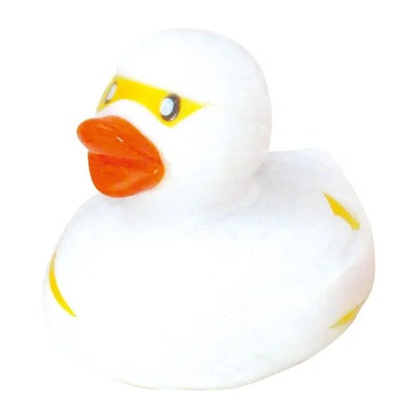 Event Party Supplies Sport Promotion Item Plastic PVC Vinyl Bath Toys Swimming Yellow Rubber Duck with Swimming Goggles