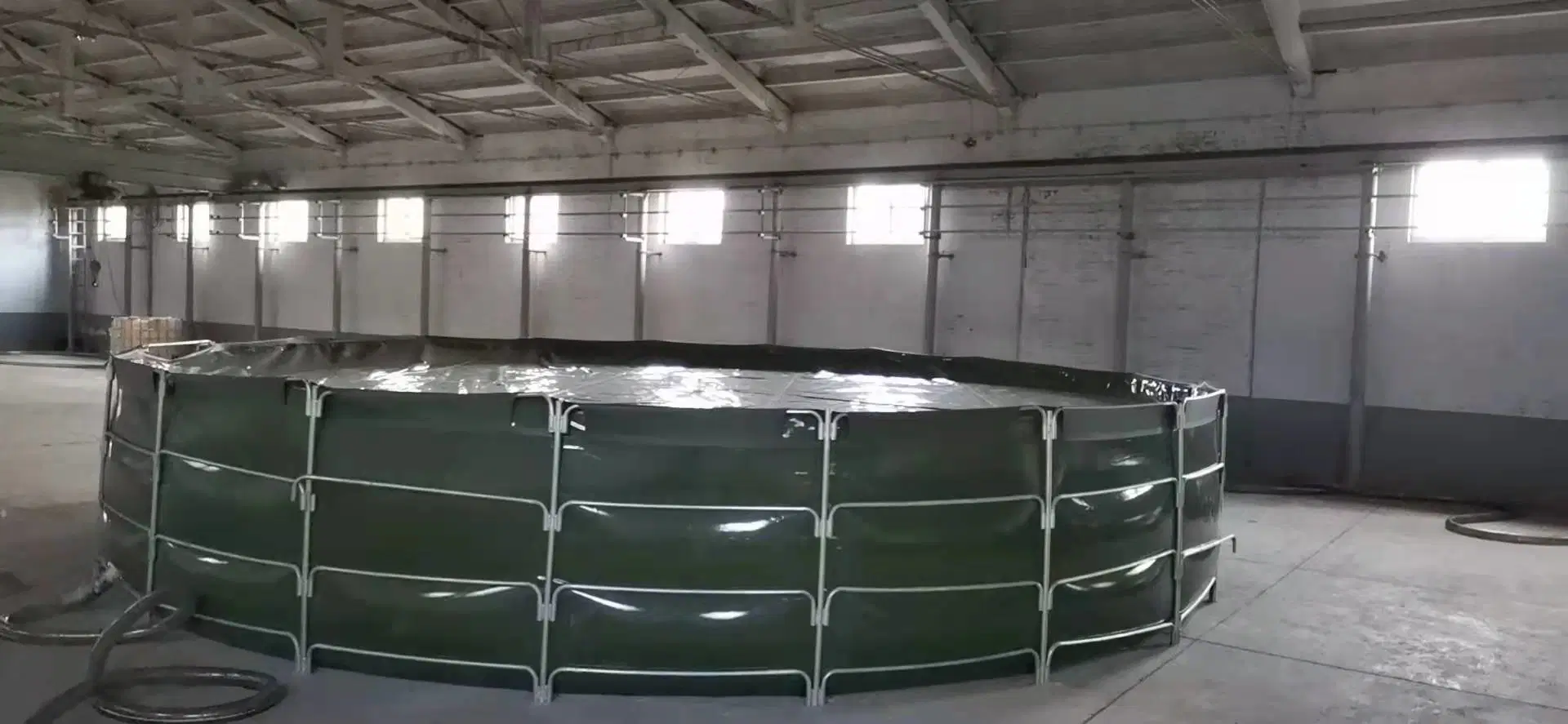 Plegable Collapsible forma redonda estanque de peces tanque de cultivo para peces Alimentación