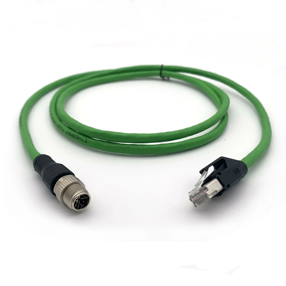 Cable de comunicación Industrial Ethernet M12 X-Coded a RJ45