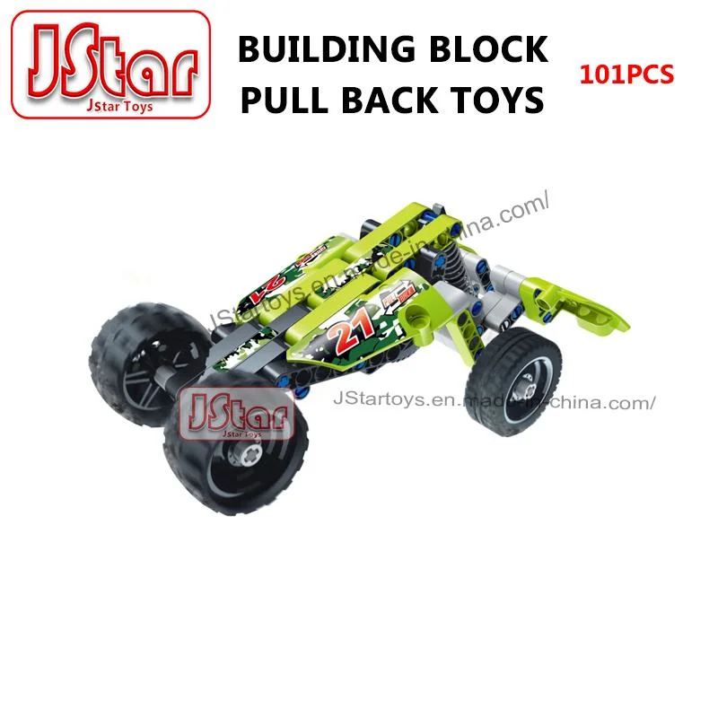 2023Jstar novo 135PCS Tractor Carro Puxe a haste de blocos de construção Technic tijolos de bricolage define os brinquedos para crianças de Engenharia de aprendizagem construção dons Ideal para brinquedos