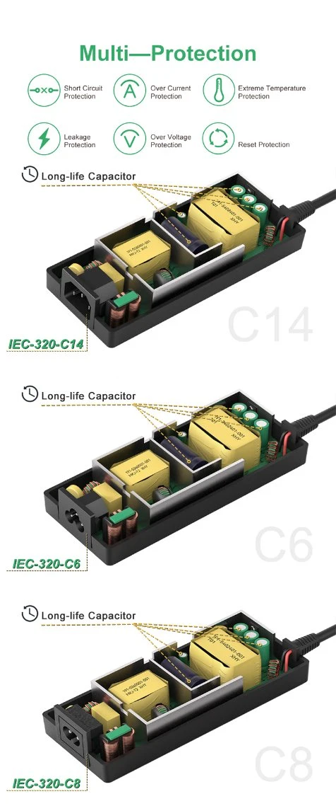 65W 19V 3,42A Notebook Akku Ersatzteile Laptop Zubehör für Acer HP DELL Asus Sony Lenovo ETL FCC cUL-zertifiziert 12V 10A 24V 5A Netzadapter 120W Netzadapter