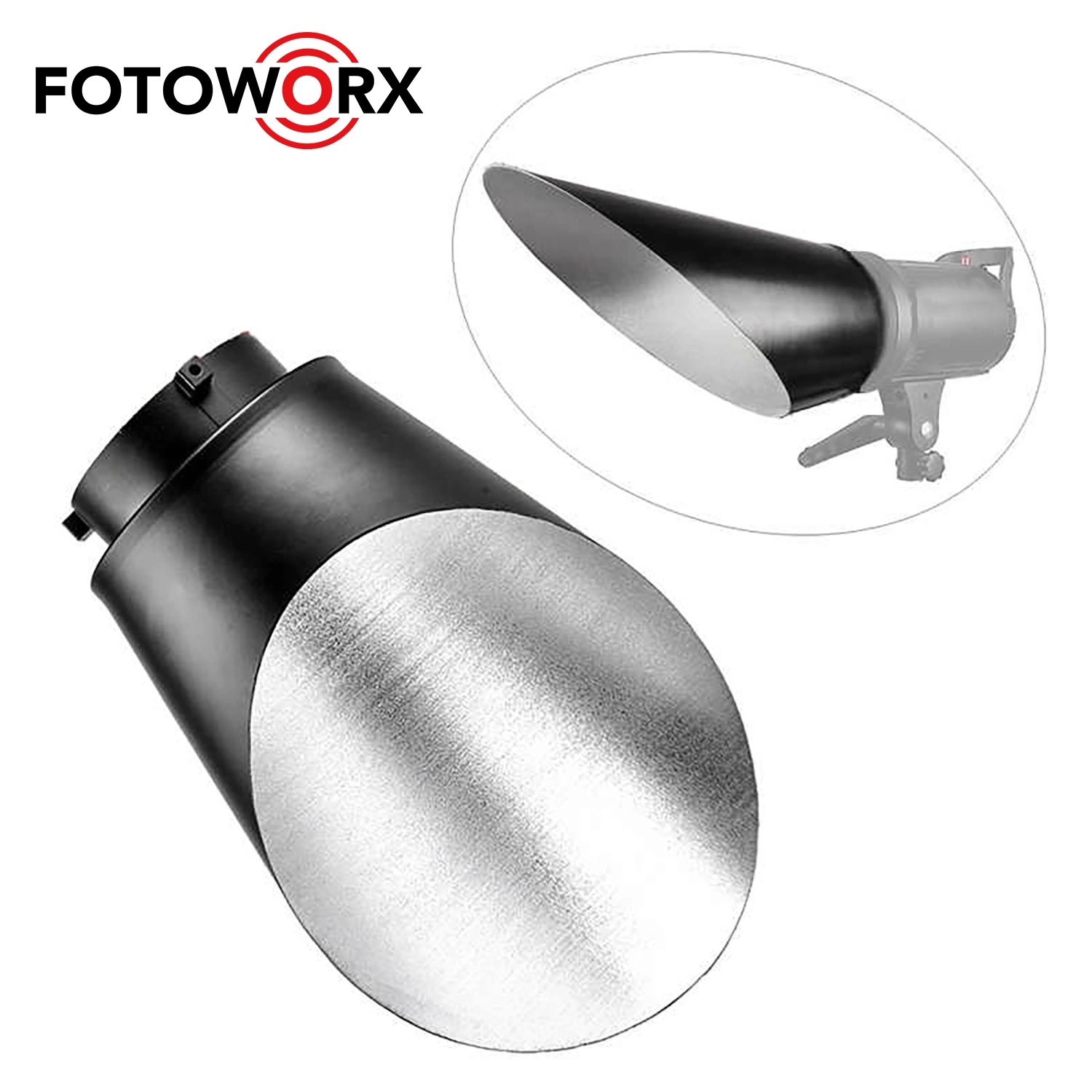 Bevel Flashlight Lampshape Diffuser for Stobe Flash Light