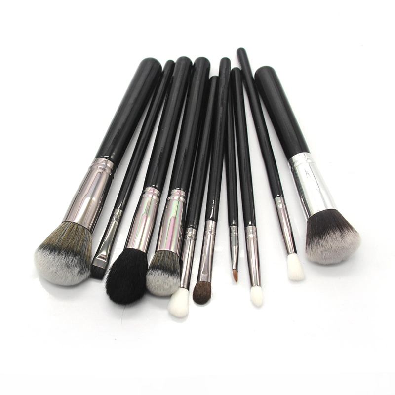 New 13 Black Makeup Brushes Blush Eye Brush Bright Black Handle Makeup Full Set of Beauty Tools in Stock