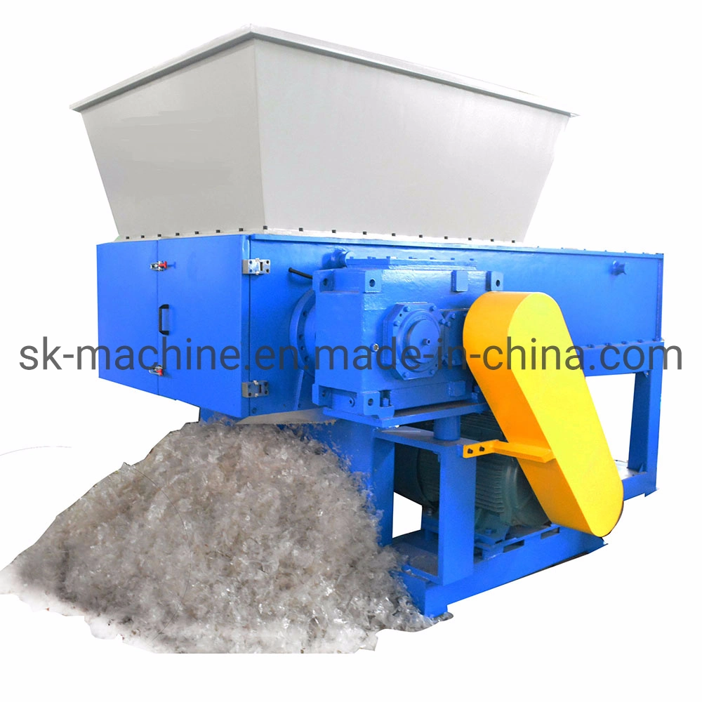 Complete PA Nylon Clothes Polyester Film Bags Plastic PP PE Lump Single Shaft Shredding Machine