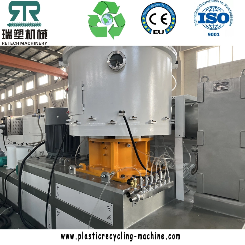 LDPE Film Bag Plastic Film Pelletizing Ganulation Line with Water-Ring Cutter