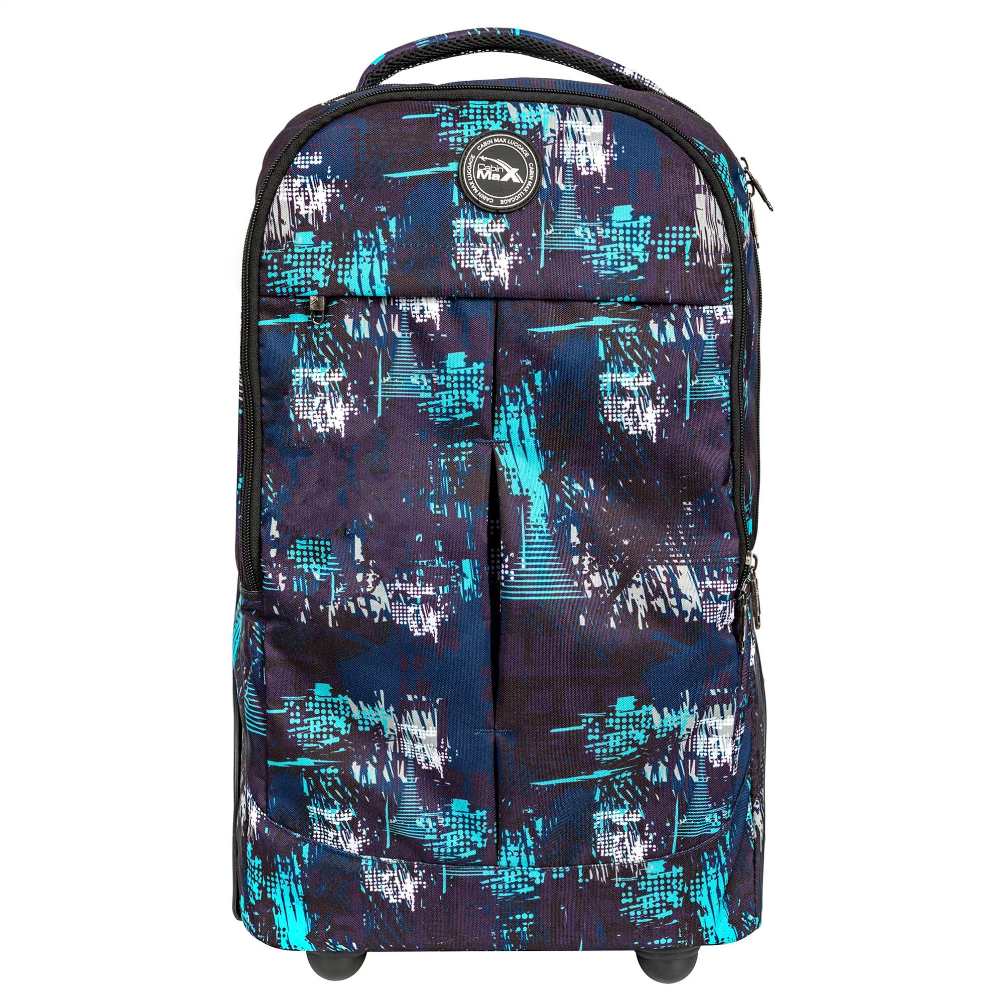 Trolley Reisen Outdoor wasserdichte Rucksack Tasche mit kundenspezifischen Overall Printing Rollertasche Mit Rädern