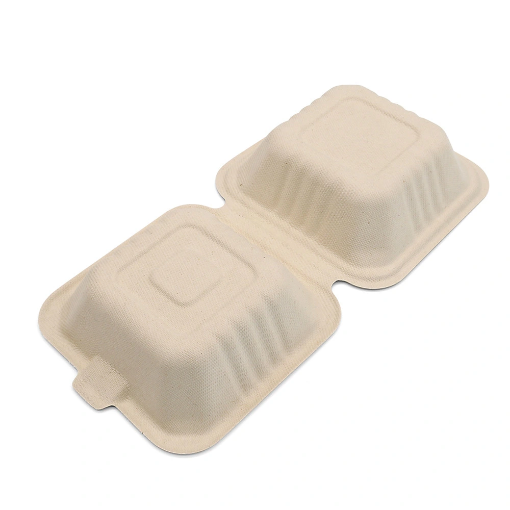 Compostable envase de comida desechable de la caja de embalaje de alimentos