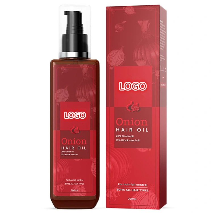 OEM ODM High Quality Onion Hair Oil for Hair Growth with Black Seed Oil