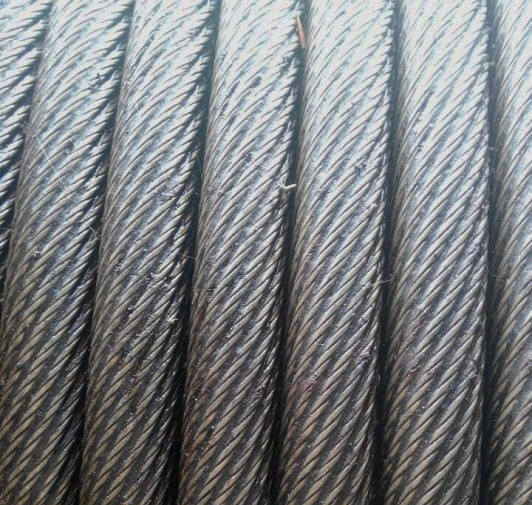 Bright Crane Steel Wire Rope 36*7 Galvanized