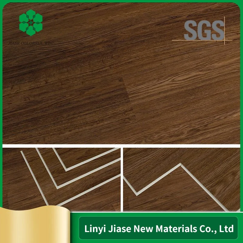 Baumaterial Holz Look Rutschfest Wasserdicht Spc Starren Kern Klicken Sie auf Vinyl Fußbodenfliesen für Innendekoration