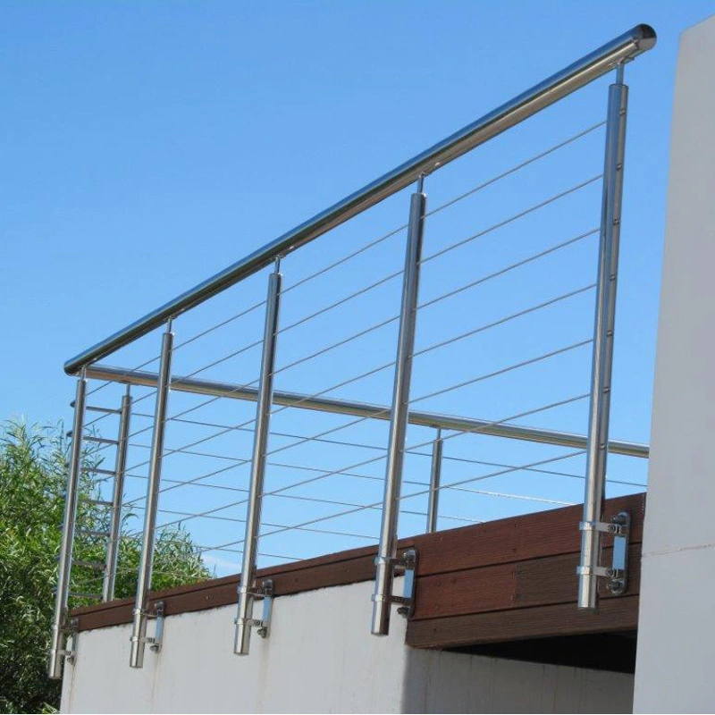 Steel Cable Guardrail / Stainless Steel Wire Guardrail