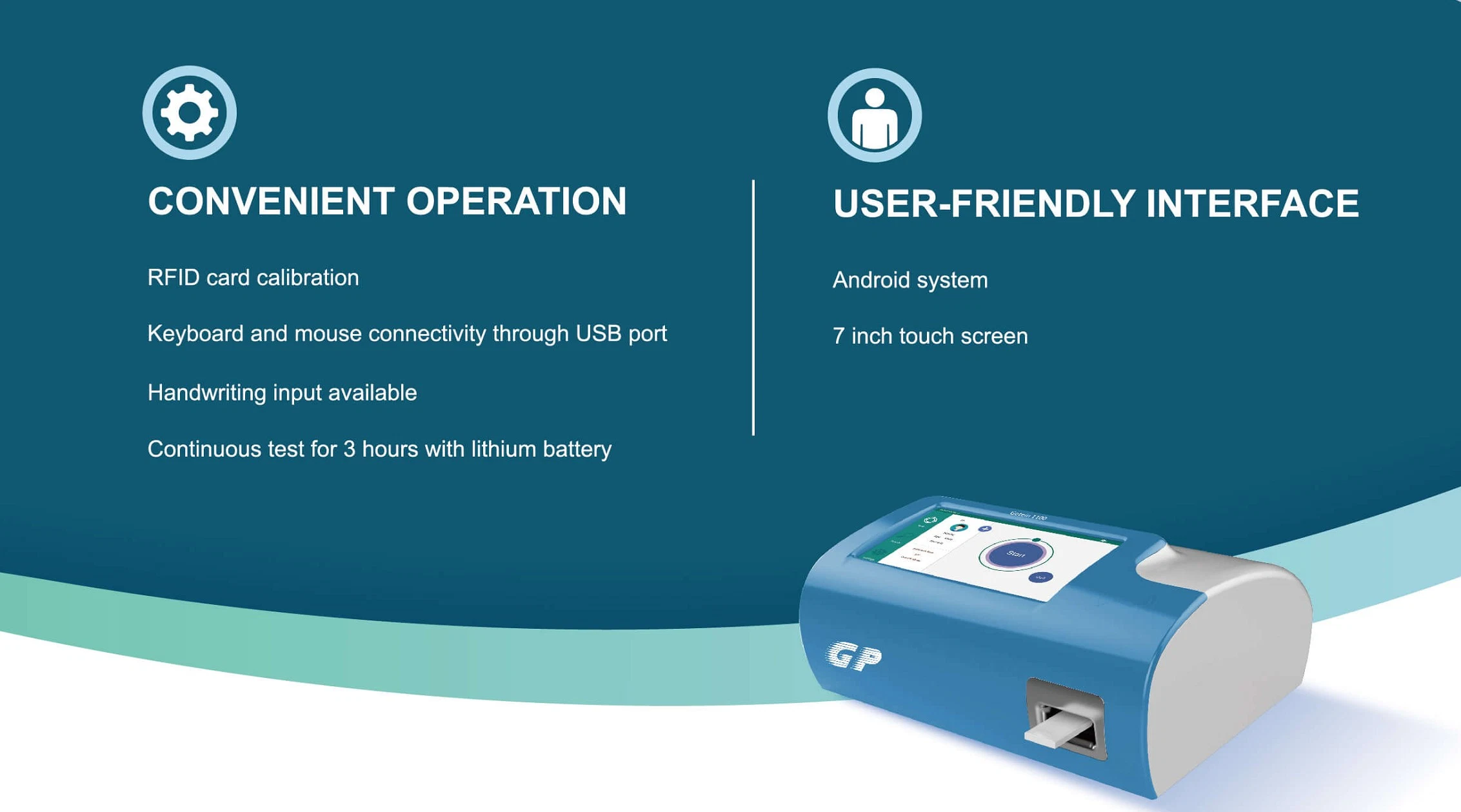 HS-CRP + CRP kits de test rapide Getein 1100 Test d'inflammation Protéine de réaction C.