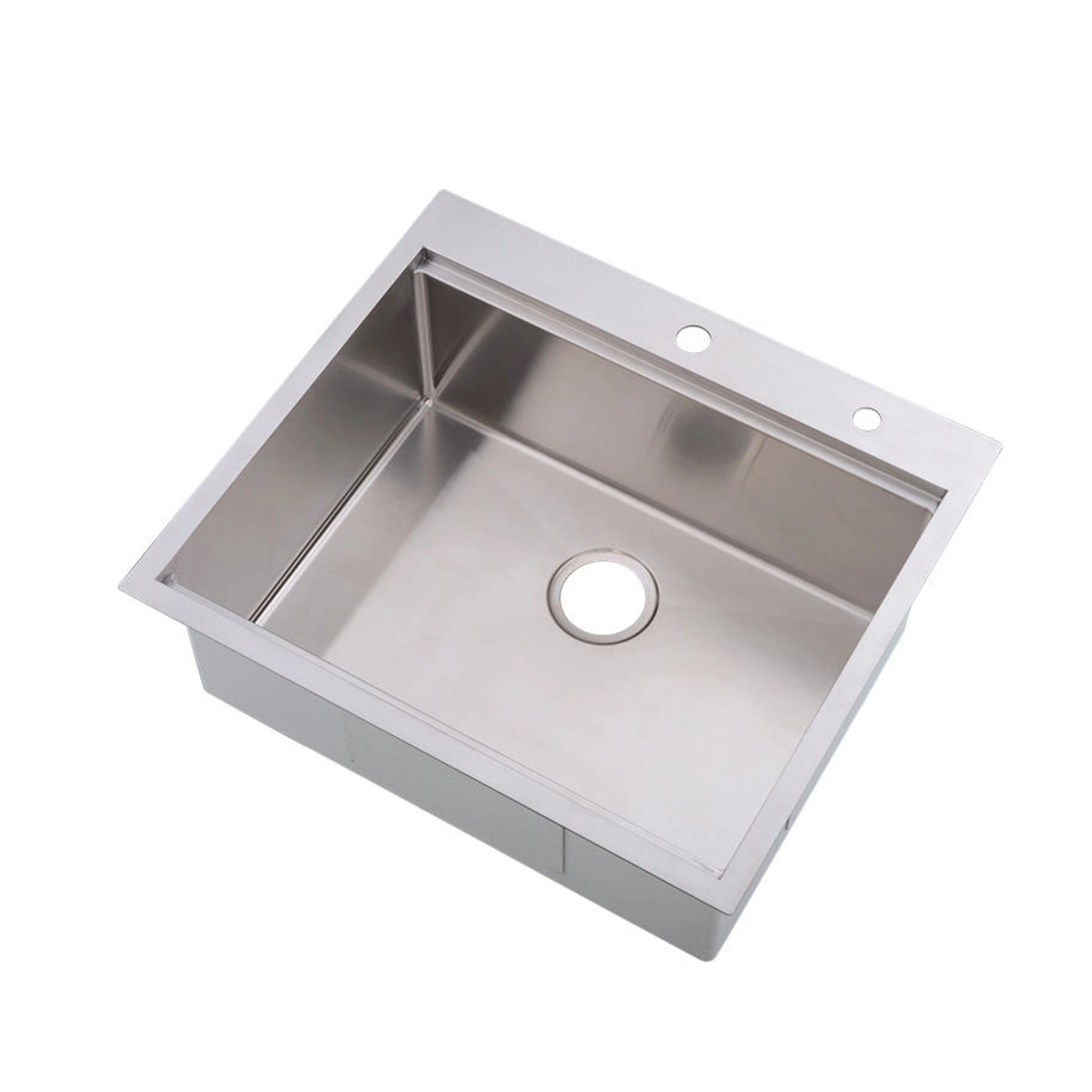 Customer Reviews: Water Creation Drop-in Stainless Steel 25 in. 1-Hole Single Bowl Kitchen Sink with Strainer in Satin