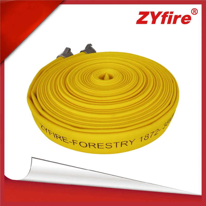 Zyfire flexible flexible 2 pouces flexible de distribution d'eau laplate Wildland Firefighting Tuyau d'incendie pour forêt