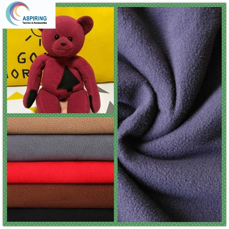 100%Polyester DTY 150d/144f Polar Fleece Fabric