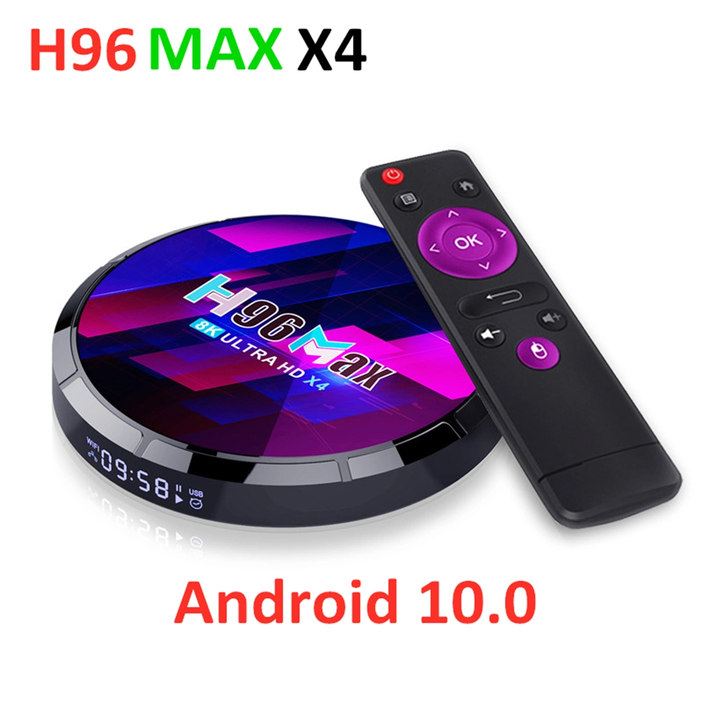 4K Android Decodificador H96 Max X4 Smart TV Ott