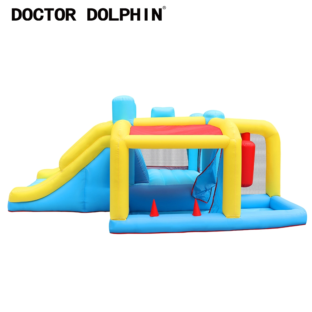 Cartoon Theme Inflatable Sport Games Combo Bouncy Castle Obstacle Park