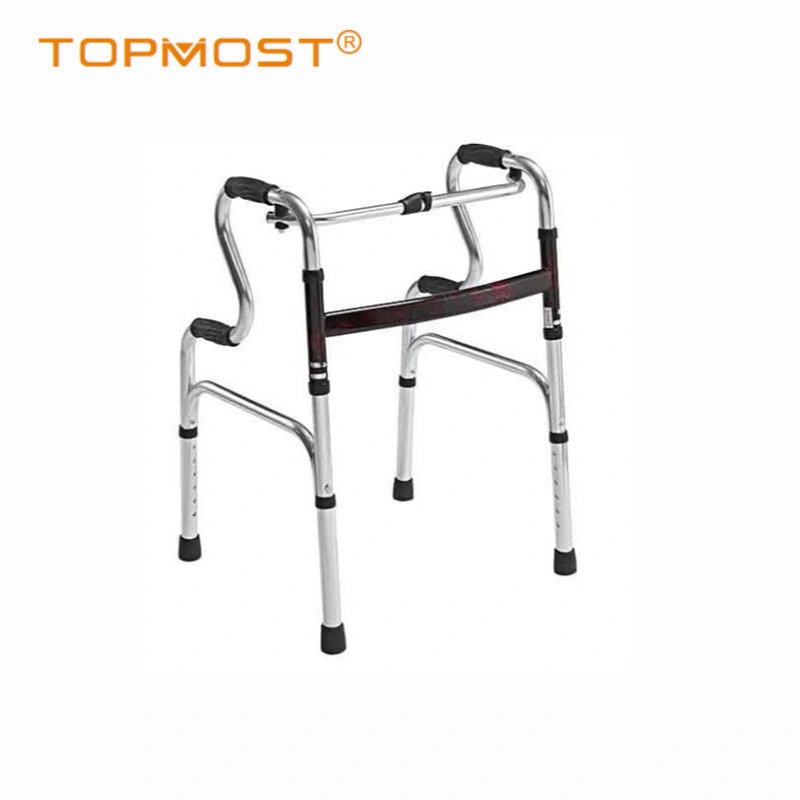 Chrome Steel Walker Frame with Seat with Handle and Armrest Padded