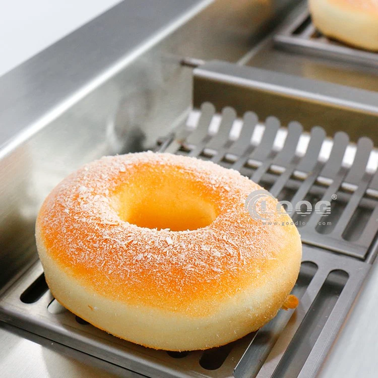 Industrial Electric Donut Makers Professional Electric Donut Fryer Commercial Automatic Single Row Conveyor Donut Making Kitchen Equipment