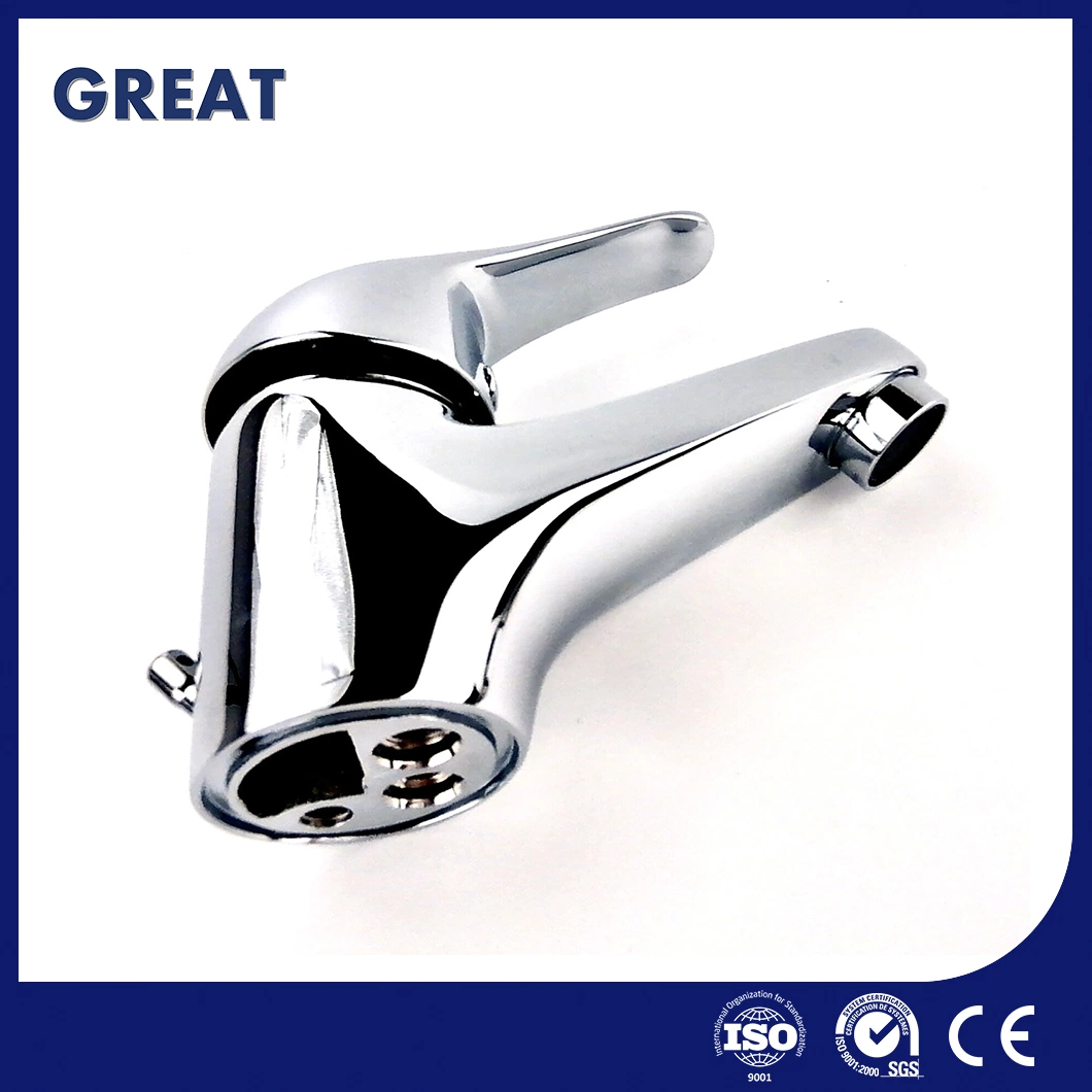 Great Bathroom Black Matte Faucet Supplier Bathroom Faucets for Sink Gl21101A81 Chrome Single Lever Basin Faucet Brass Gravity Die Casting Tall Basin Faucet